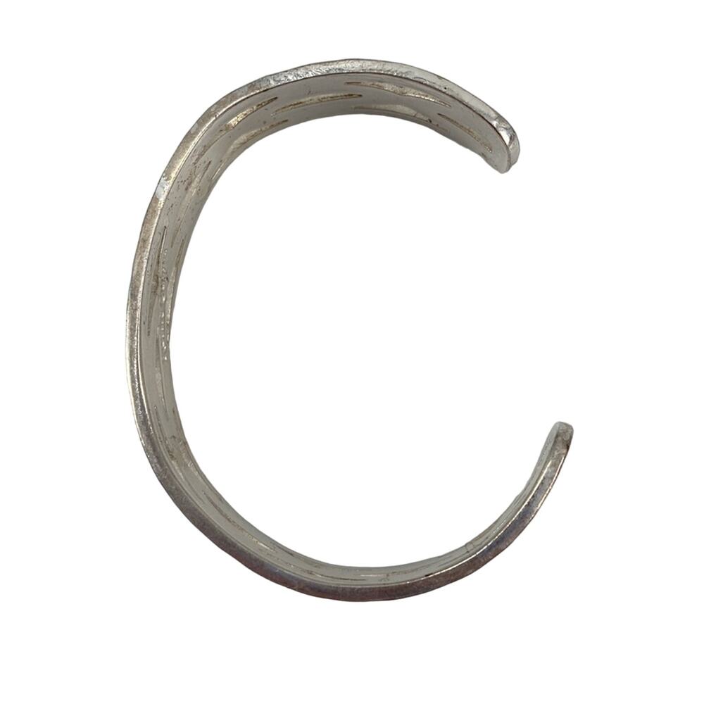 Silver Rustic Cuff - image 2